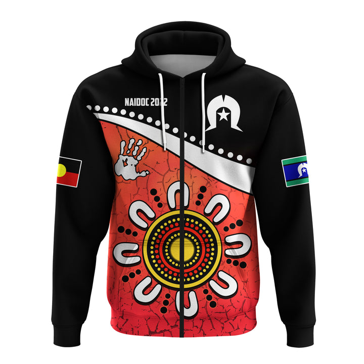 (Custom Personalised) NAIDOC Week 2022 Hoodie Torres Strait Islander Version Red Aboriginal The Dhari
