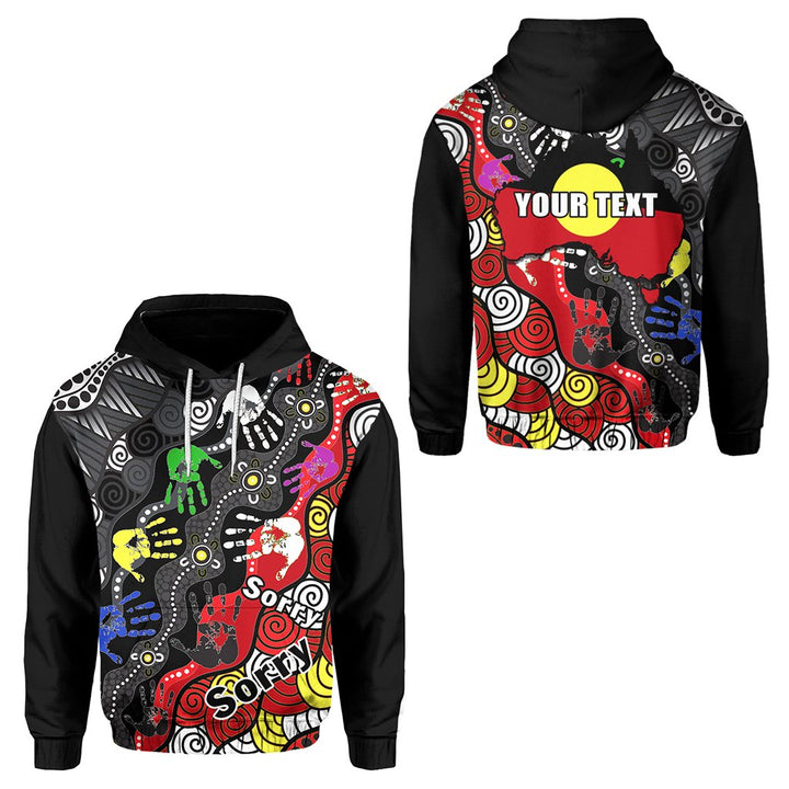 (Custom Personalised) National Sorry Day Hoodie Version 03 - Australian Aboriginal
