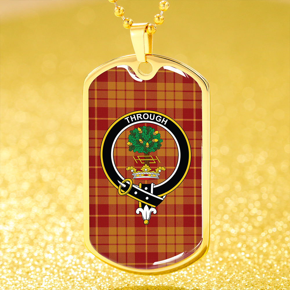 Hamilton Weatheredd Modern Clan Badge Classic Tartan Dog Tag Necklace
