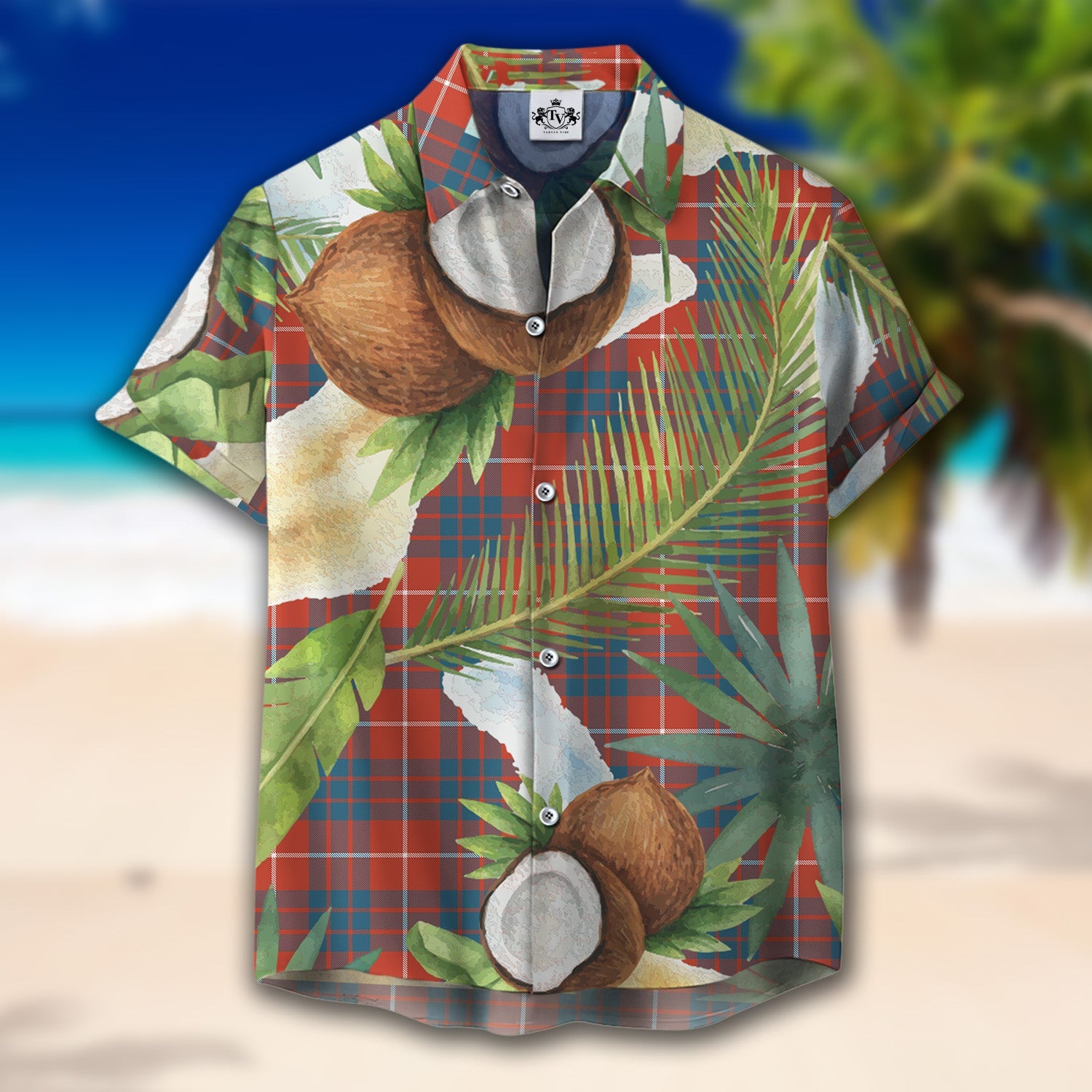 Scottish Tartan Hamilton Ancient Clan Hawaiian Shirt Hibiscus - Tropical Garden Style