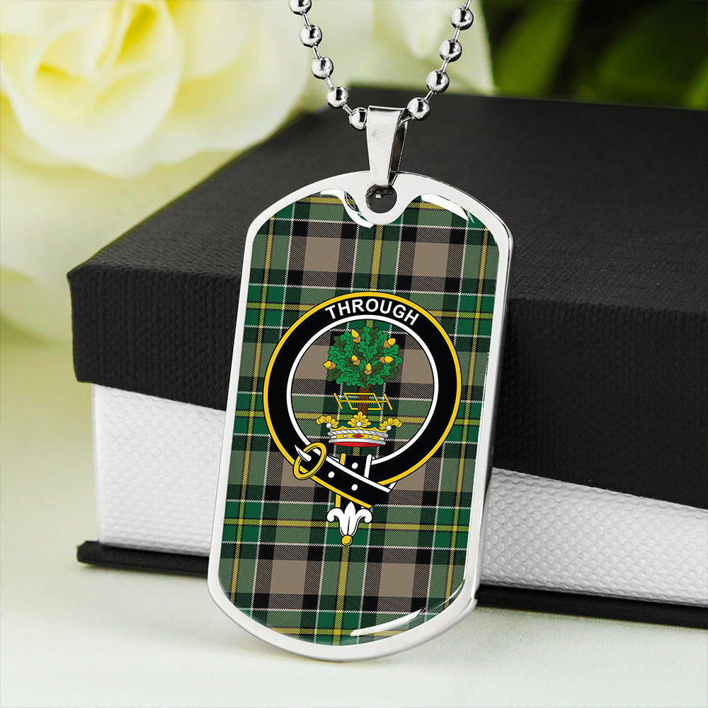Hamilton of Brandon Modern Clan Badge Classic Tartan Dog Tag Necklace