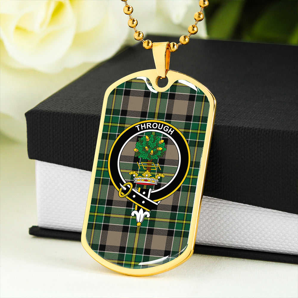 Hamilton of Brandon Modern Clan Badge Classic Tartan Dog Tag Necklace