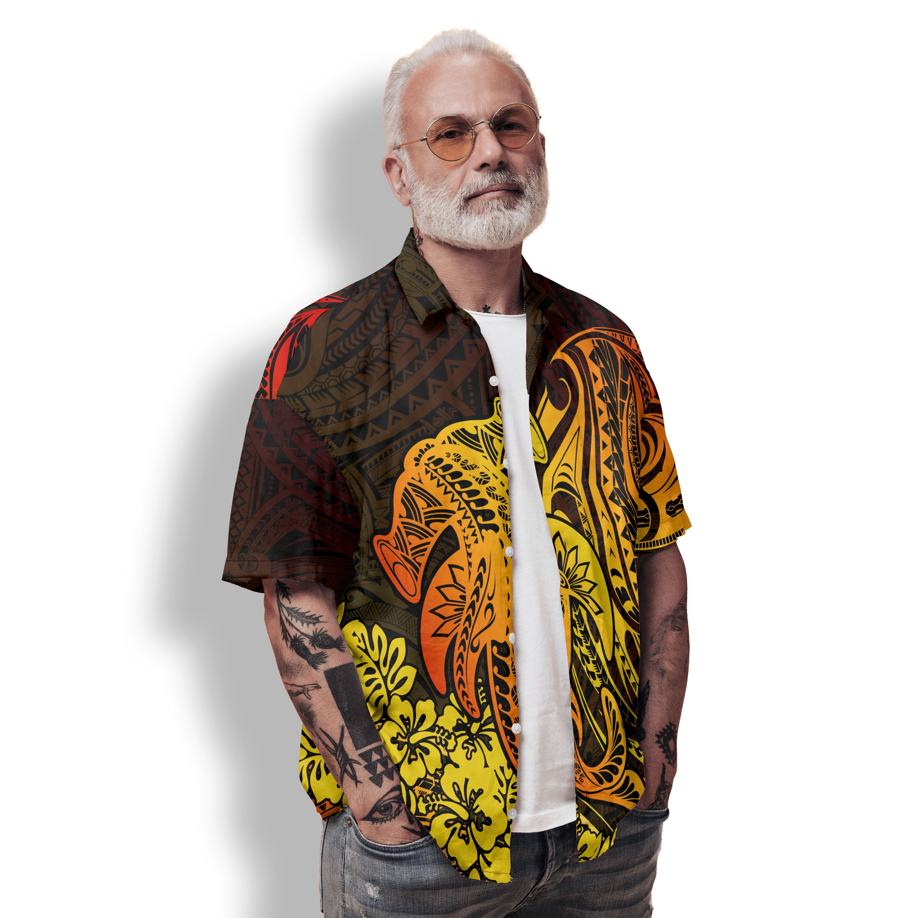 Hawaii Hammerhead Shark Hawaiian Shirt Reggae Style