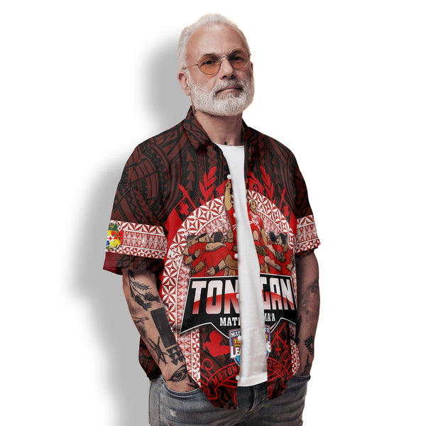 Custom Tonga Mate Ma'a Rugby League Hawaiian Shirt