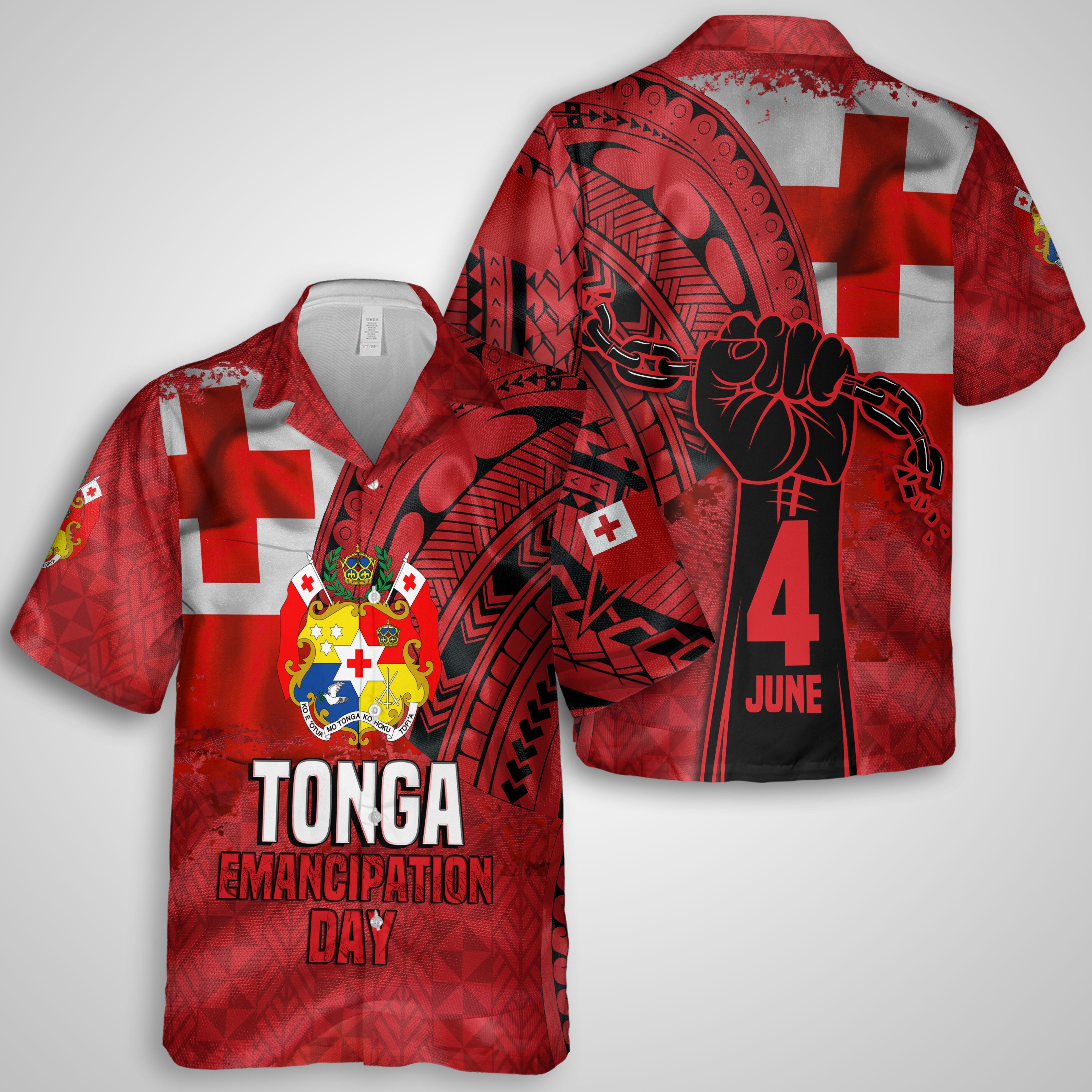 Tonga Independence Emancipation Day Hawaiian Shirt