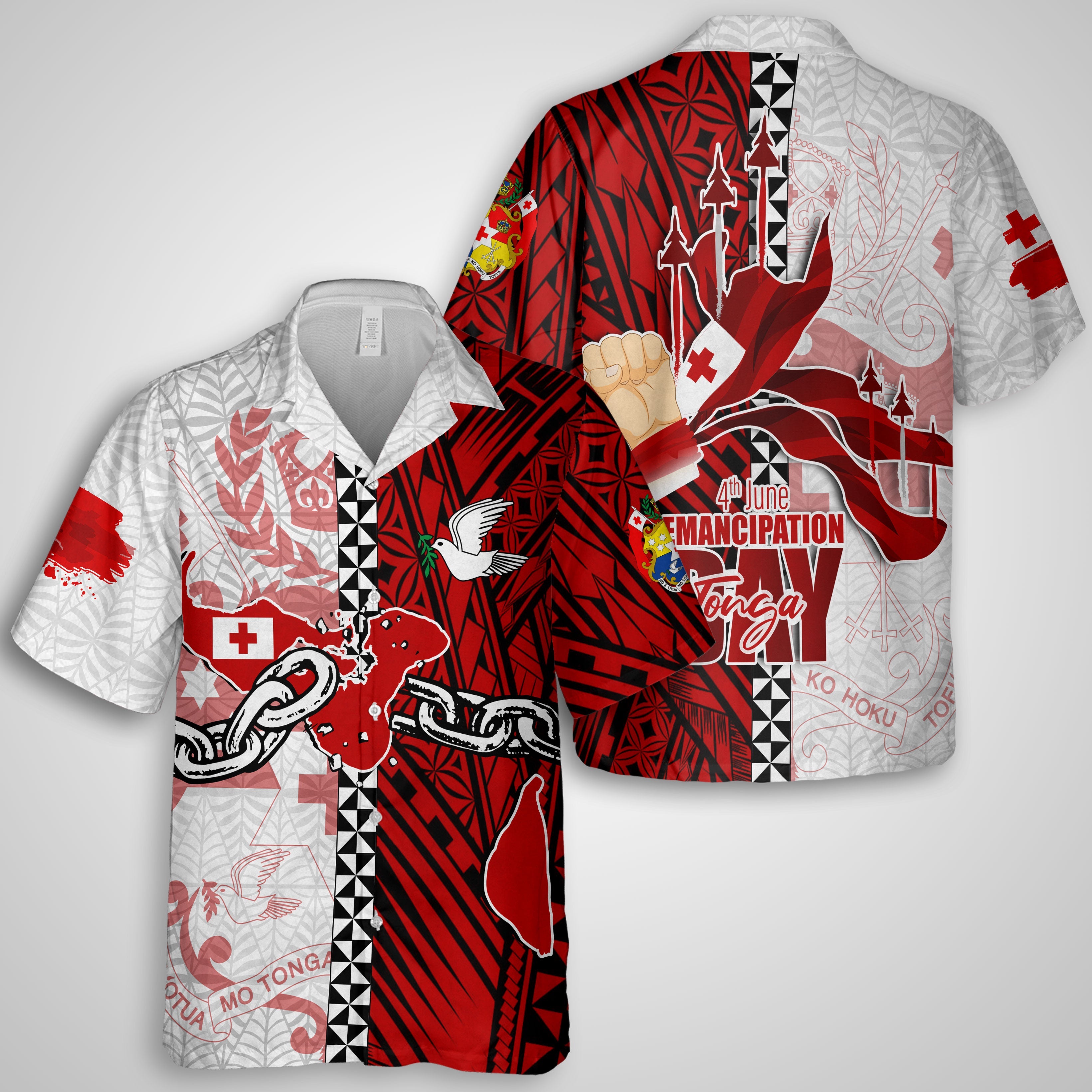 Tonga National Emancipation Day Hawaiian Shirt