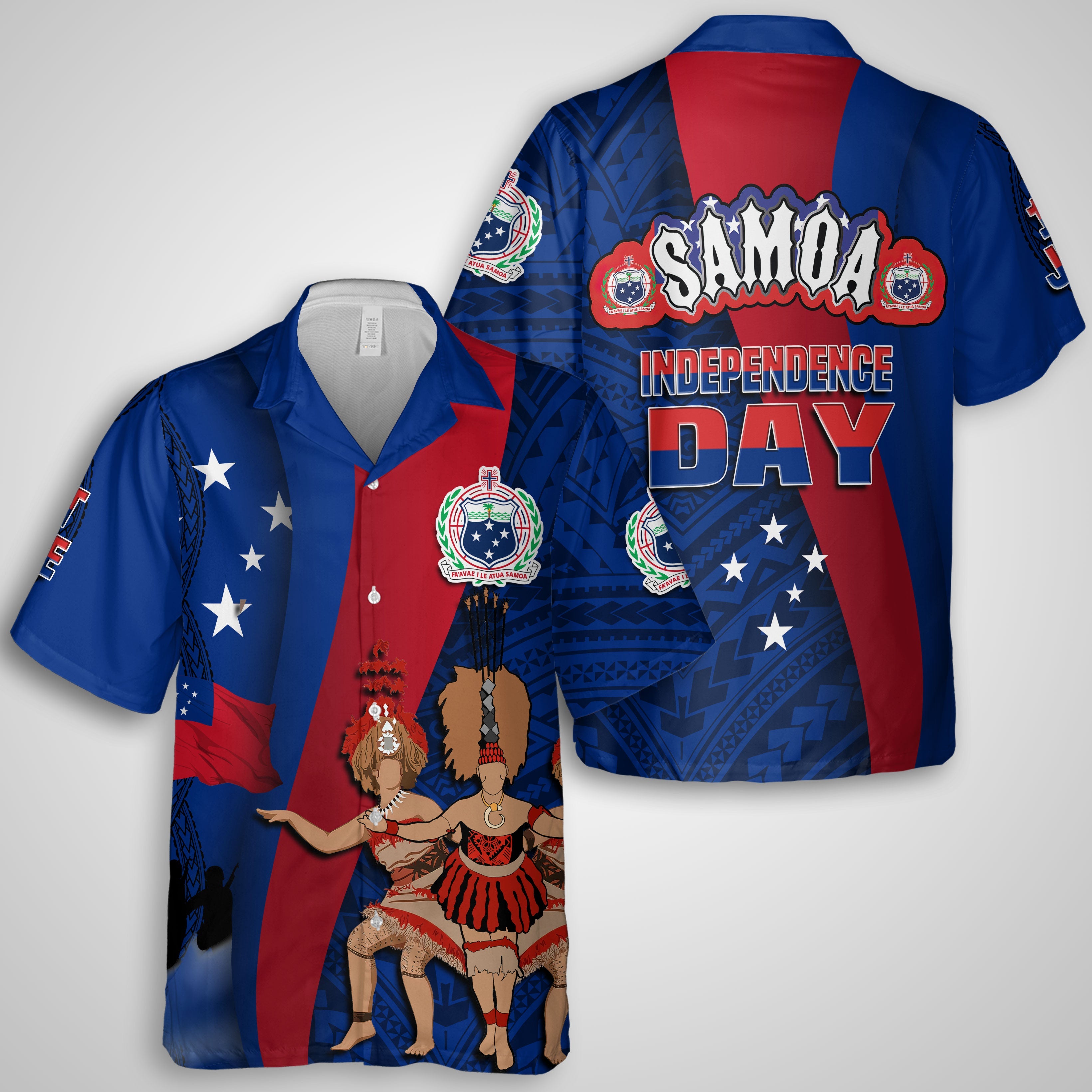 Samoa Independence Day Hawaiian Shirt Celebrating Dance Style