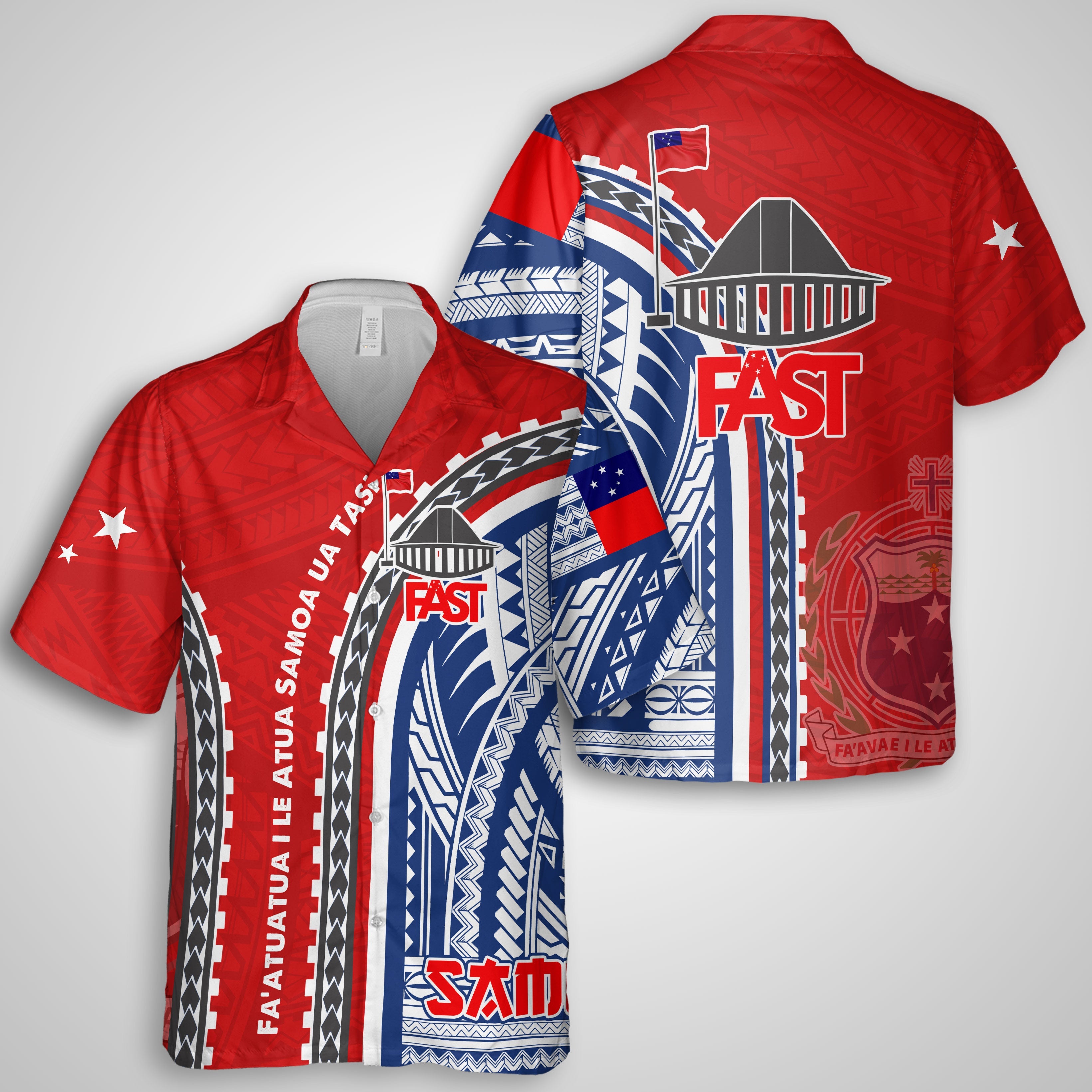 FAST Samoa United in Faith Hawaiian Shirt