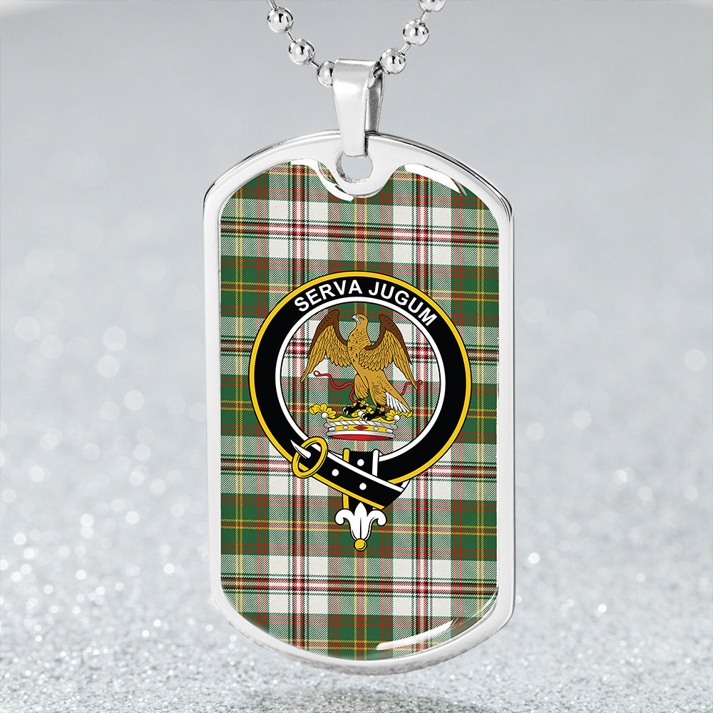 Hay Dress Modern Clan Badge Classic Tartan Dog Tag Necklace