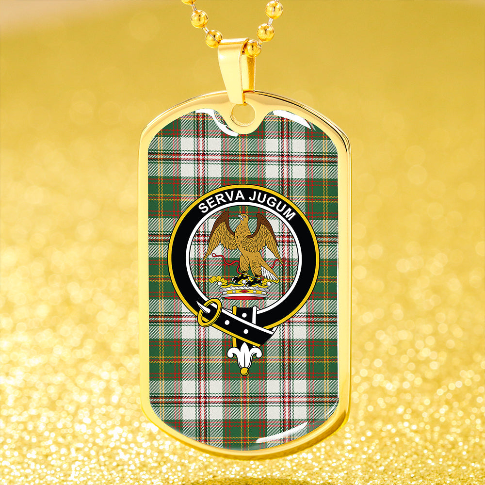 Hay Dress Modern Clan Badge Classic Tartan Dog Tag Necklace