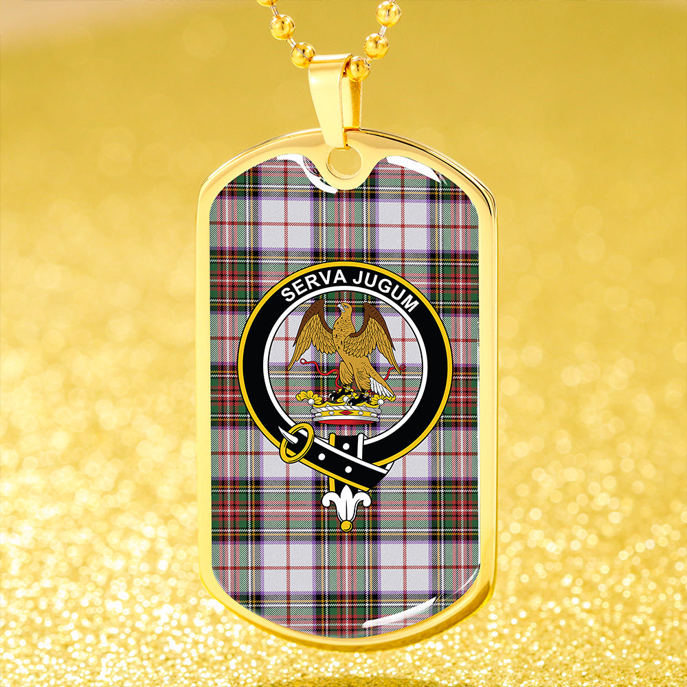 Hay #2 Ancient Clan Badge Classic Tartan Dog Tag Necklace