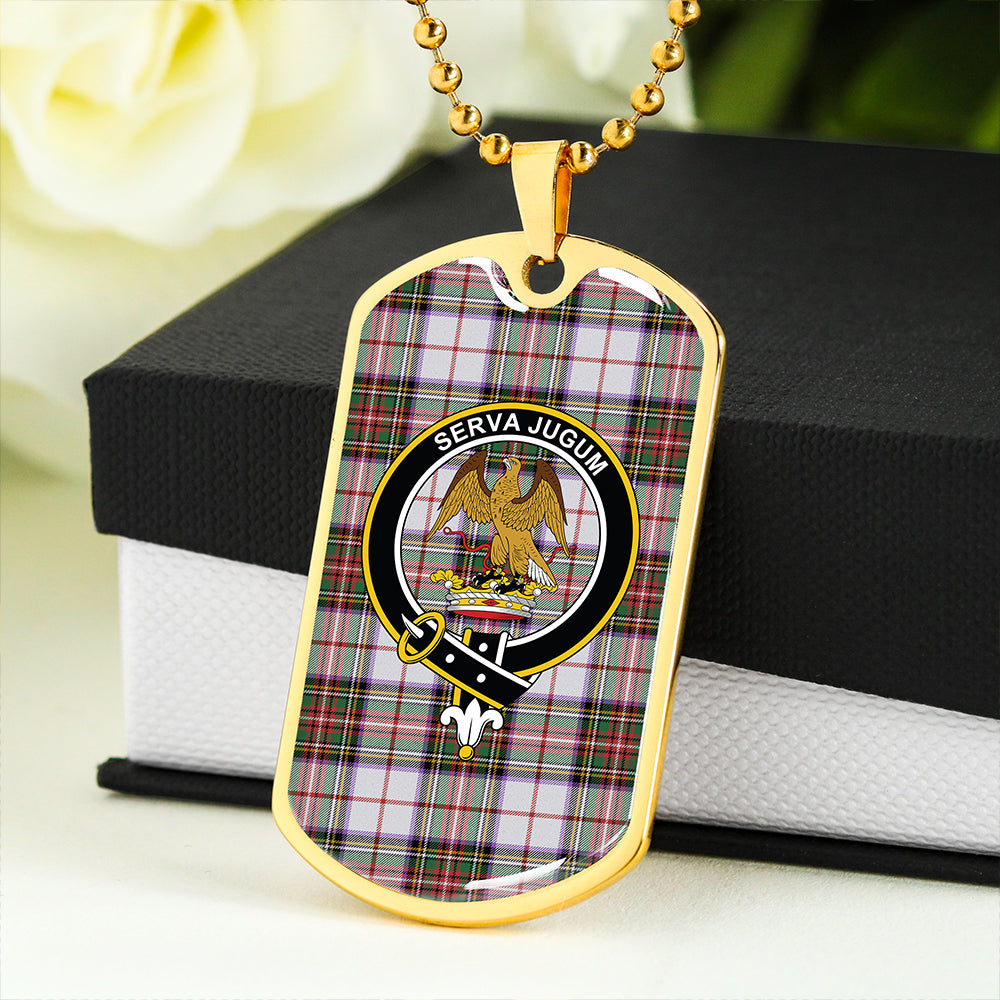 Hay #2 Ancient Clan Badge Classic Tartan Dog Tag Necklace