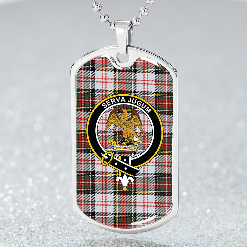 Hay #3 Modern Clan Badge Classic Tartan Dog Tag Necklace