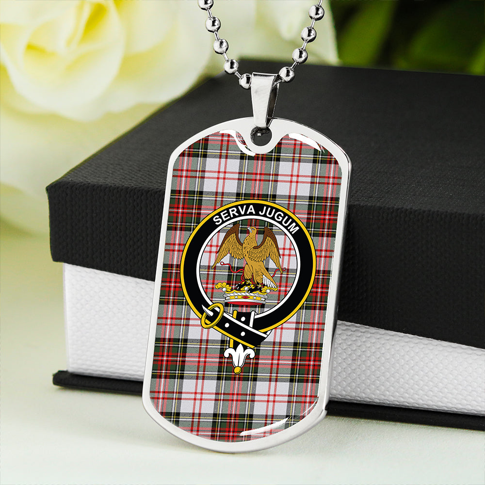 Hay #3 Modern Clan Badge Classic Tartan Dog Tag Necklace