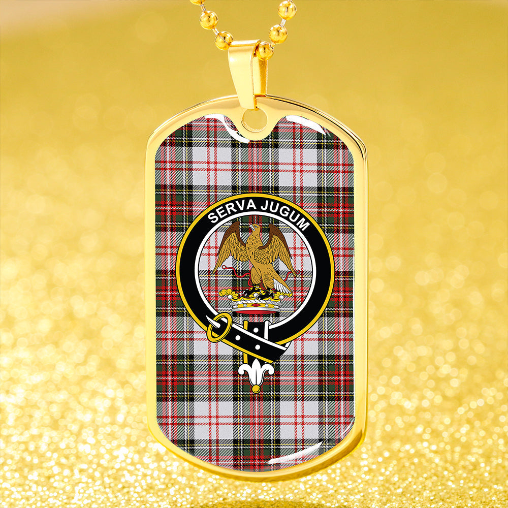 Hay #3 Modern Clan Badge Classic Tartan Dog Tag Necklace