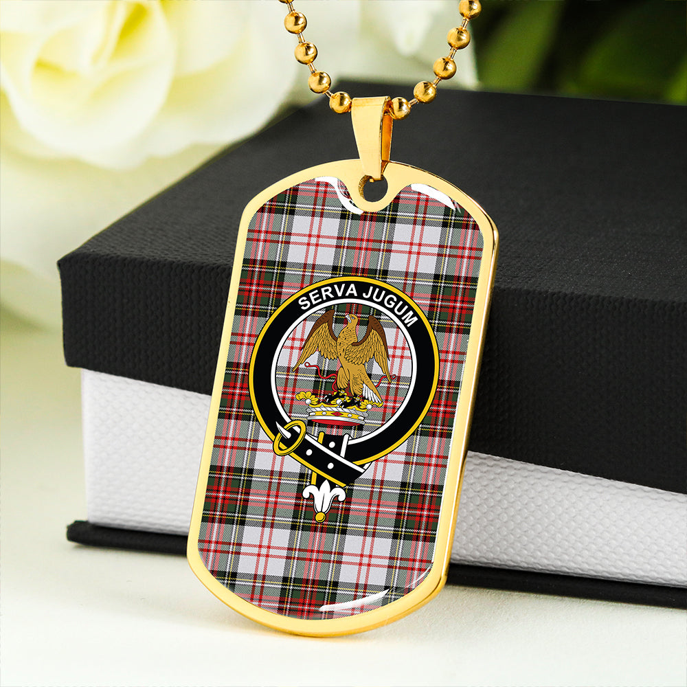 Hay #3 Modern Clan Badge Classic Tartan Dog Tag Necklace