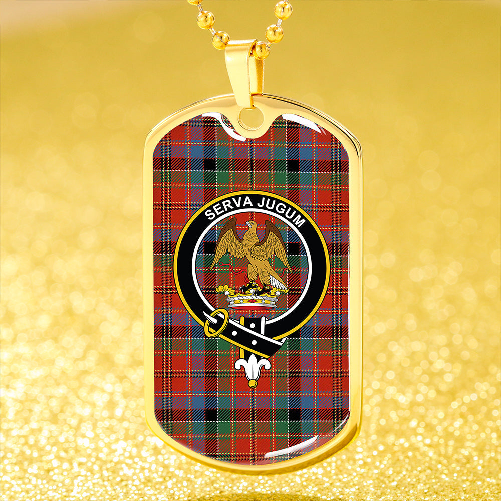 Hay and Leith Ancient Clan Badge Classic Tartan Dog Tag Necklace
