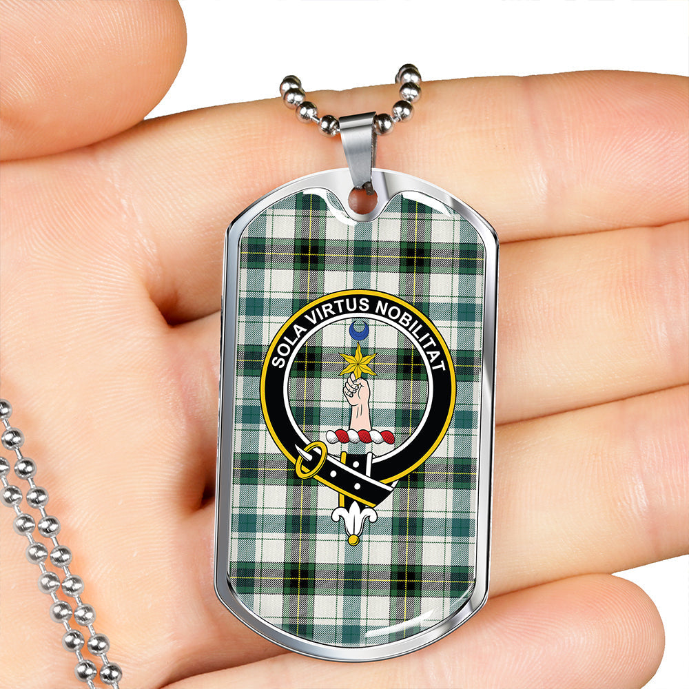 Henderson Dress #2 Modern Clan Badge Classic Tartan Dog Tag Necklace