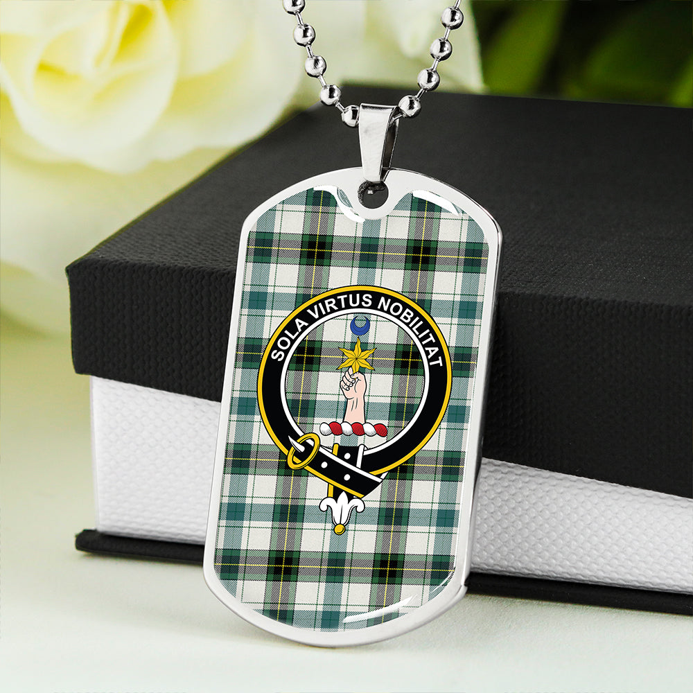 Henderson Dress #2 Modern Clan Badge Classic Tartan Dog Tag Necklace