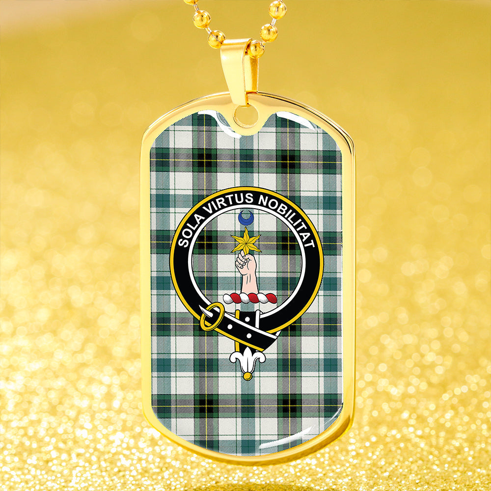 Henderson Dress #2 Modern Clan Badge Classic Tartan Dog Tag Necklace