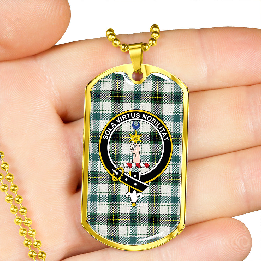 Henderson Dress #2 Modern Clan Badge Classic Tartan Dog Tag Necklace