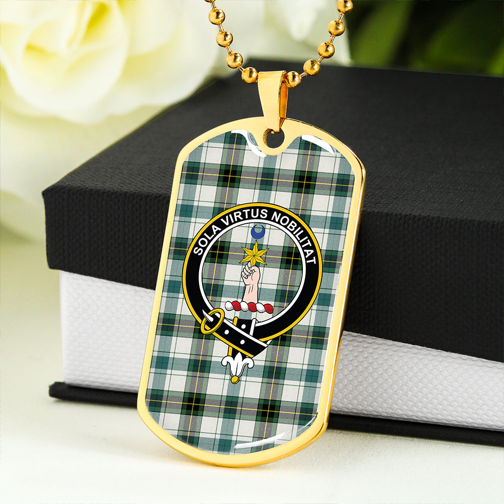 Henderson Dress #2 Modern Clan Badge Classic Tartan Dog Tag Necklace