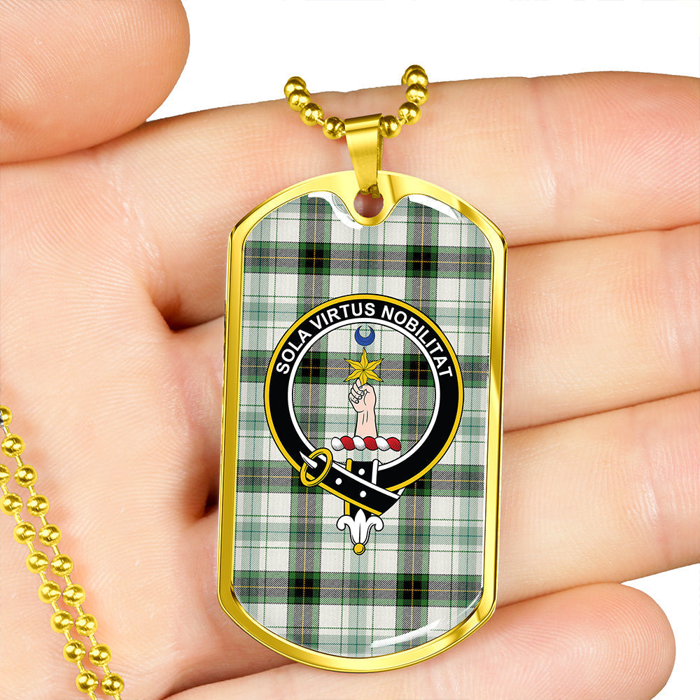 Henderson Dress #2 (MacKendrick Dress #2) Ancient Clan Badge Classic Tartan Dog Tag Necklace