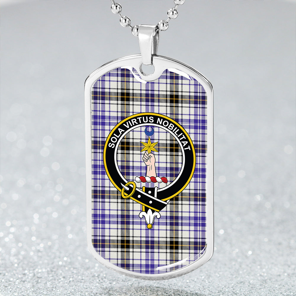 Henderson Dress (MacKendrick Dress) Modern Clan Badge Classic Tartan Dog Tag Necklace