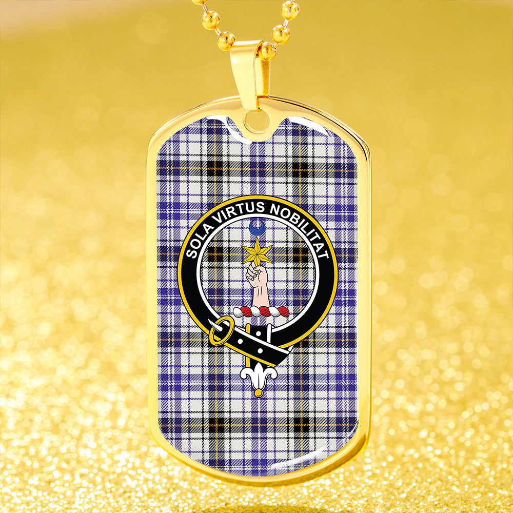 Henderson Dress (MacKendrick Dress) Modern Clan Badge Classic Tartan Dog Tag Necklace