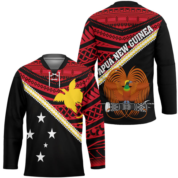 Papua New Guinea Hockey Jersey Polynesian Flag Style