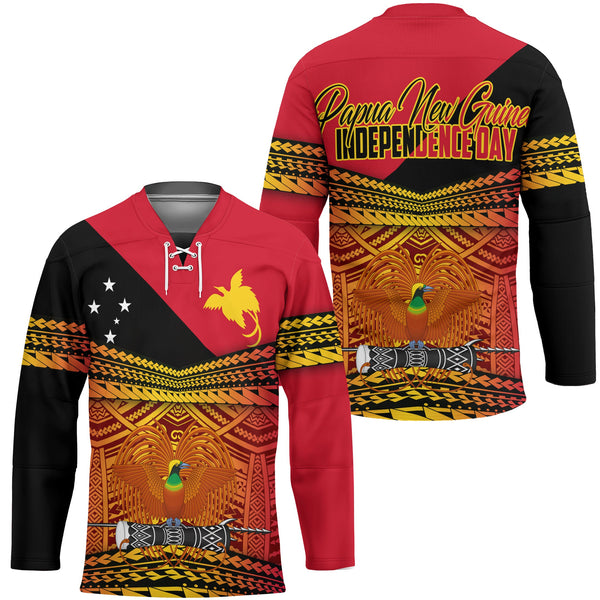 Papua New Guinea Independence Day Hockey Jersey PNG Emblem Style