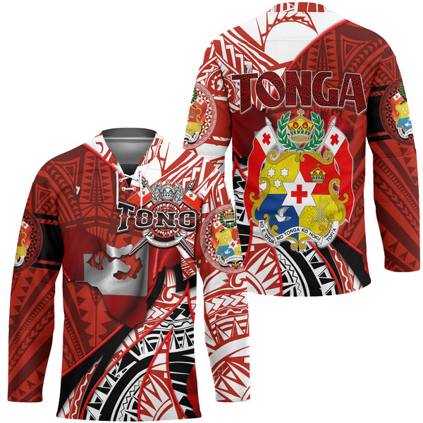 Tonga In My Heart Royal Coat Of Arms Hockey Jersey