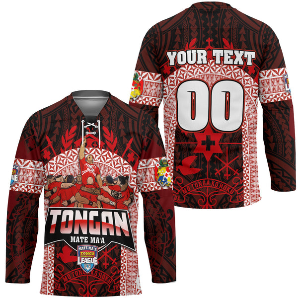 Custom Tonga Mate Ma'a Rugby League Hockey Jersey