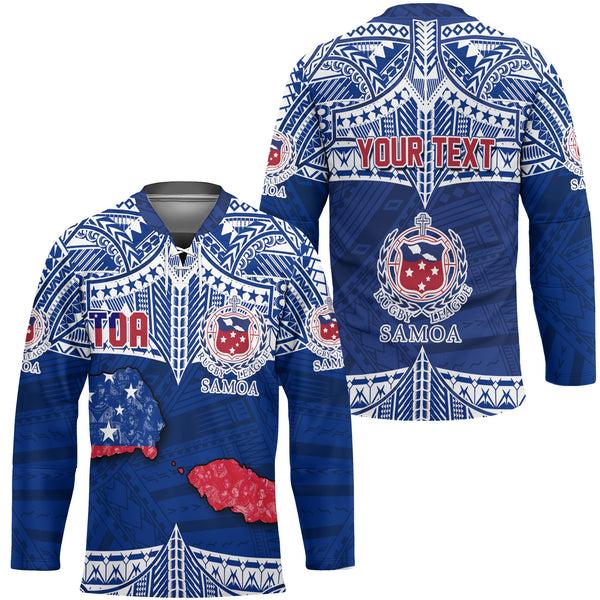 Custom Samoa TOA Rugby Hockey Jersey Map Style