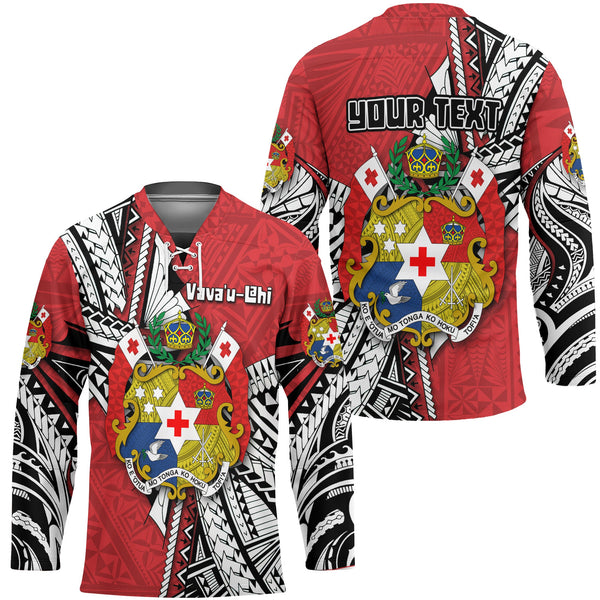 Custom Tonga Vava'u Lahi Coat Of Arms Hockey Jersey