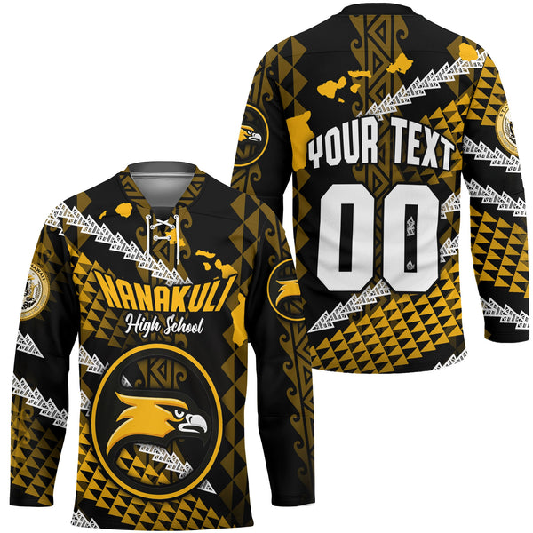 Hawaii Nanakuli High School Custom Hockey Jersey Map Style