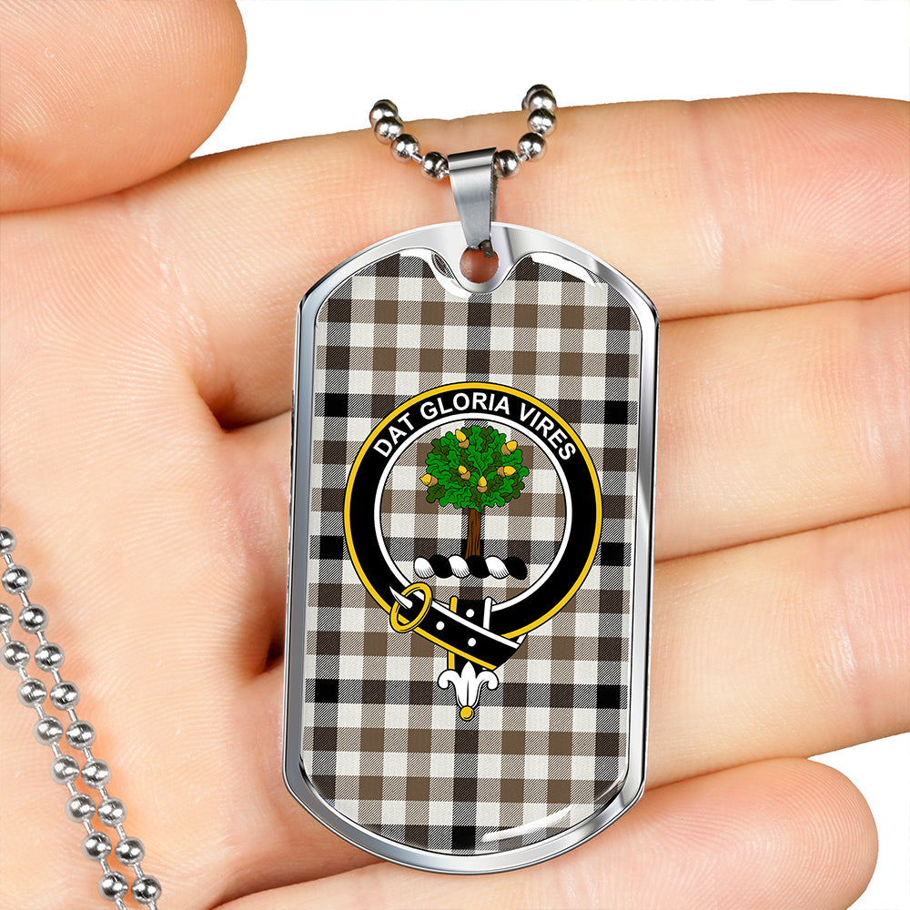 Hogg Ancient Clan Badge Classic Tartan Dog Tag Necklace