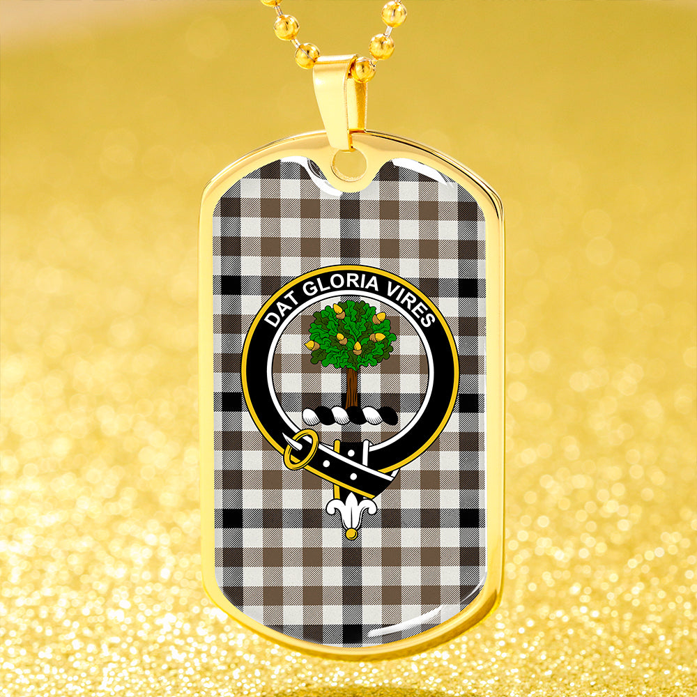 Hogg Ancient Clan Badge Classic Tartan Dog Tag Necklace