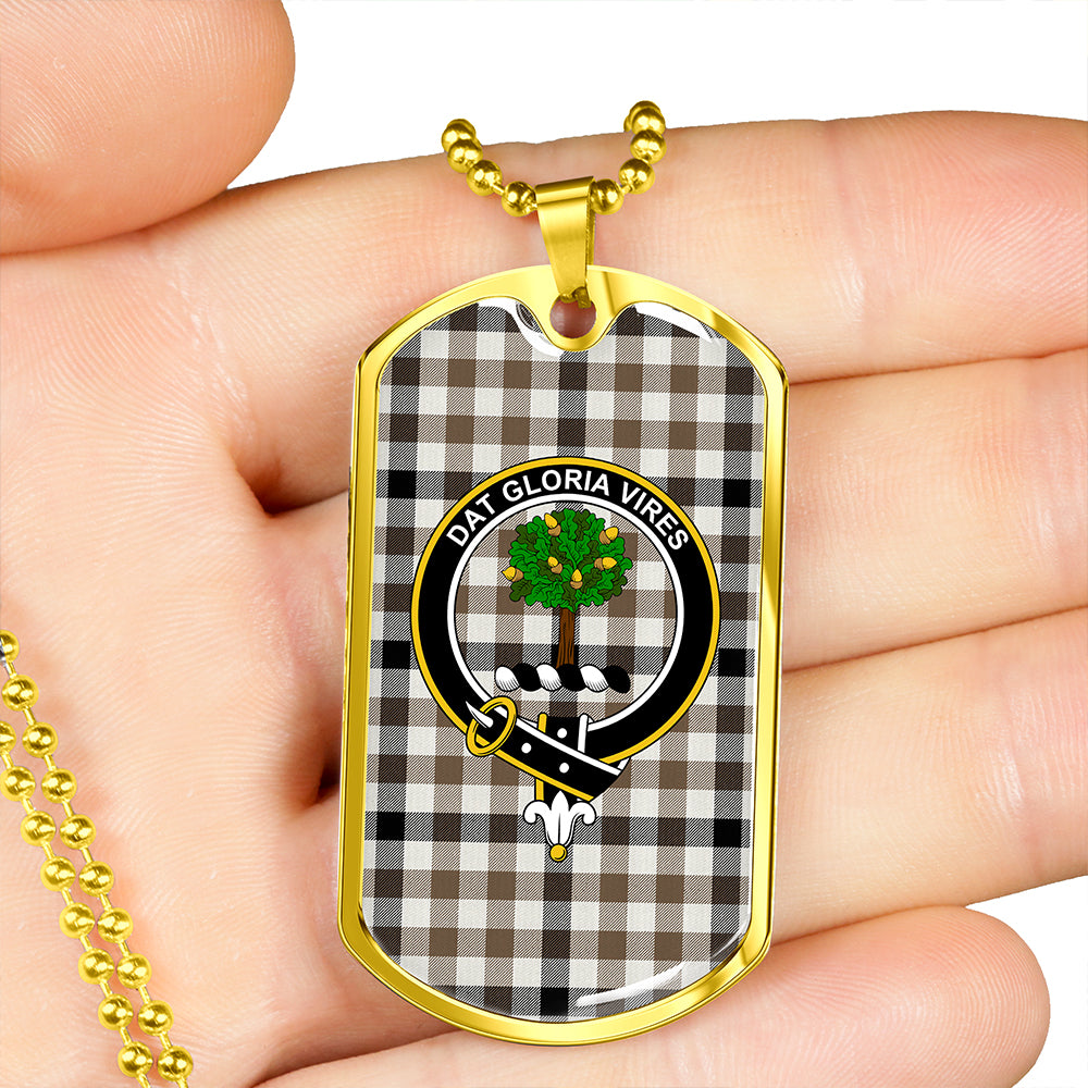 Hogg Ancient Clan Badge Classic Tartan Dog Tag Necklace