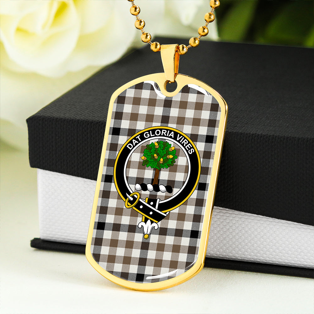 Hogg Ancient Clan Badge Classic Tartan Dog Tag Necklace