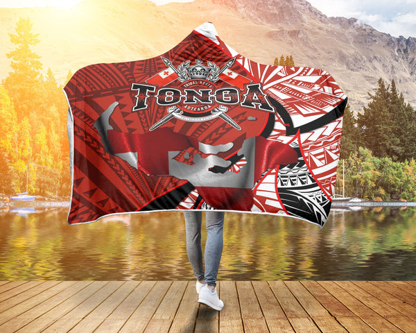 Tonga In My Heart Royal Coat Of Arms Hooded Blanket