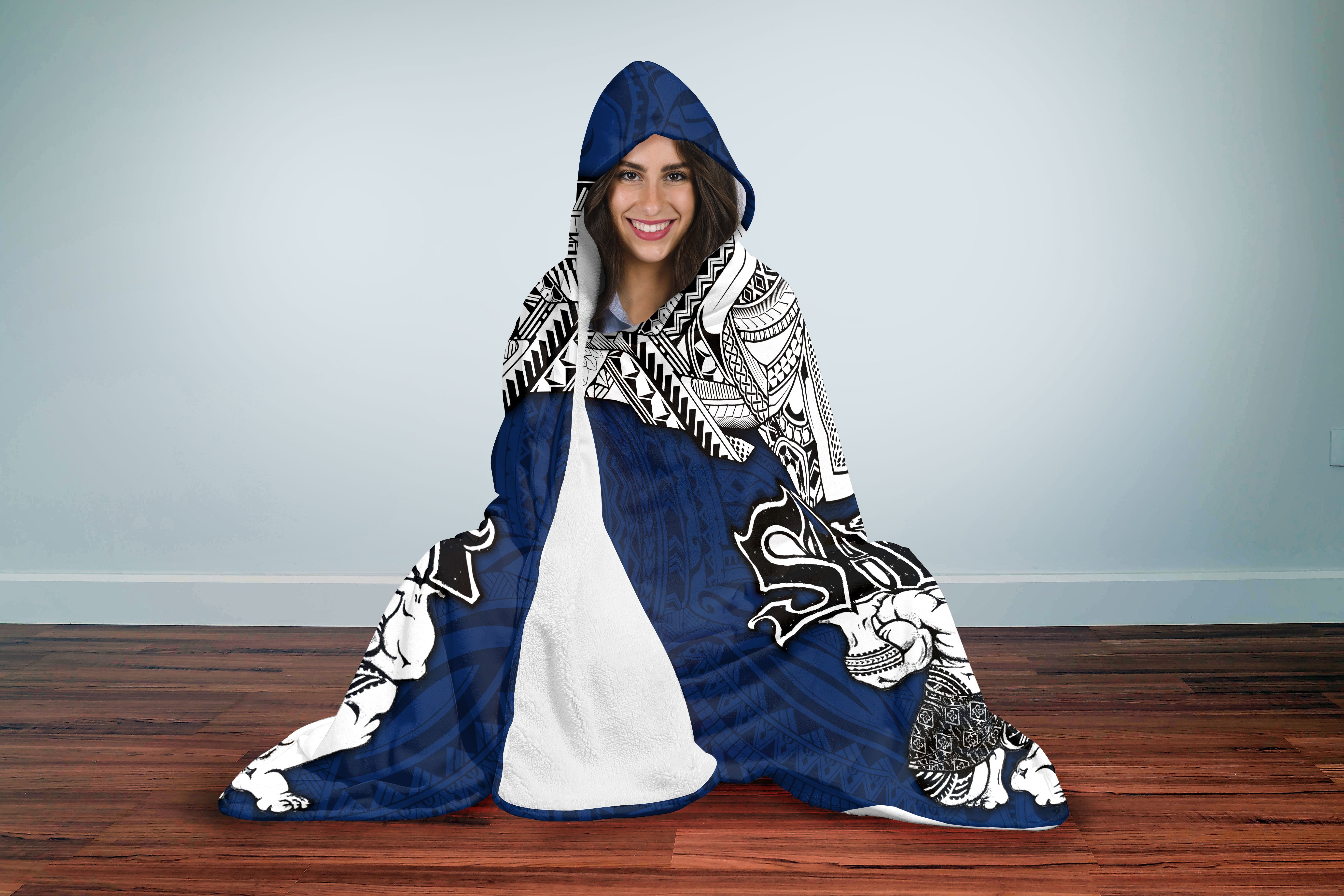 Samoa Warrior Hooded Blanket