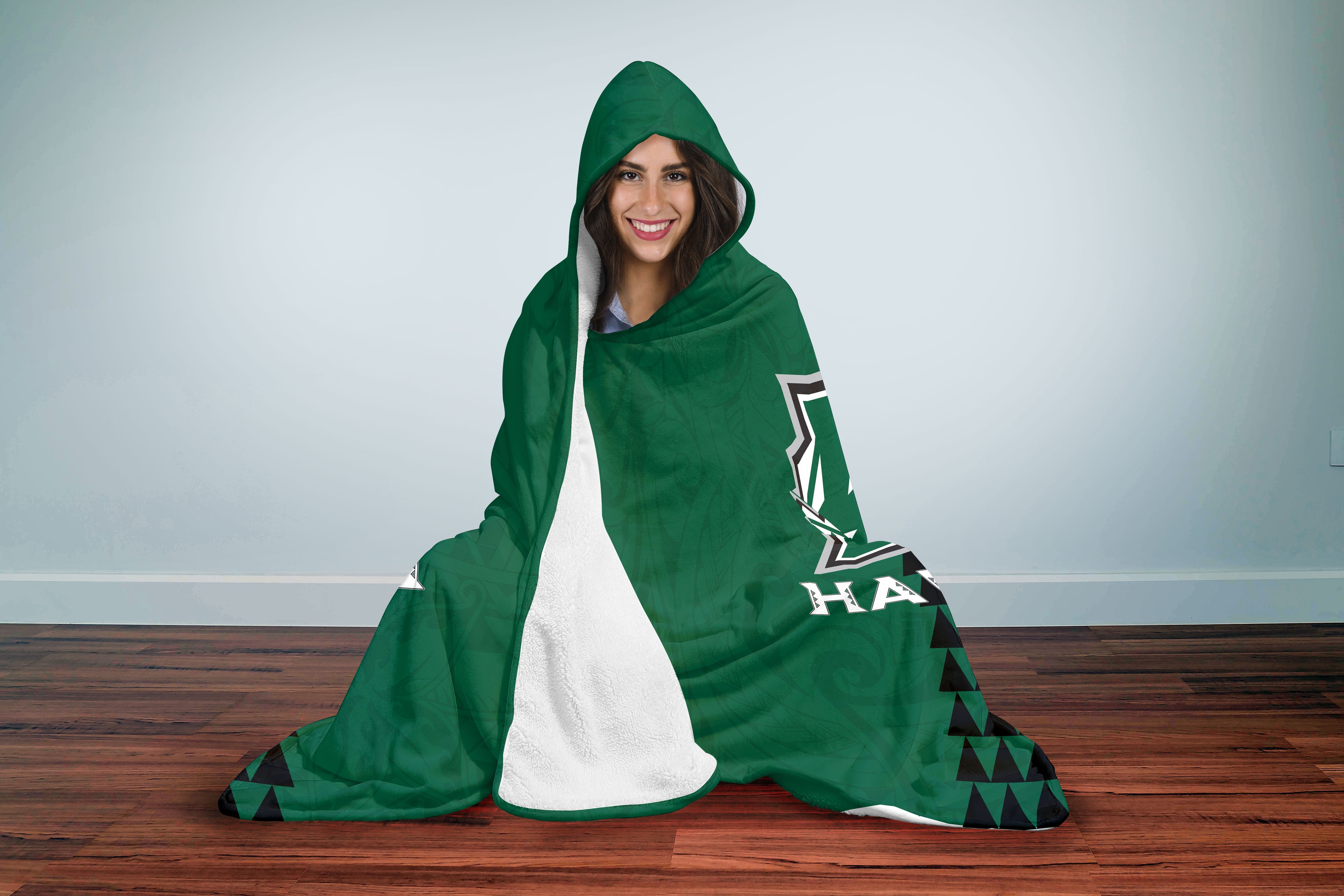 Hawaii Rainbow Warriors Rugby Hooded Blanket