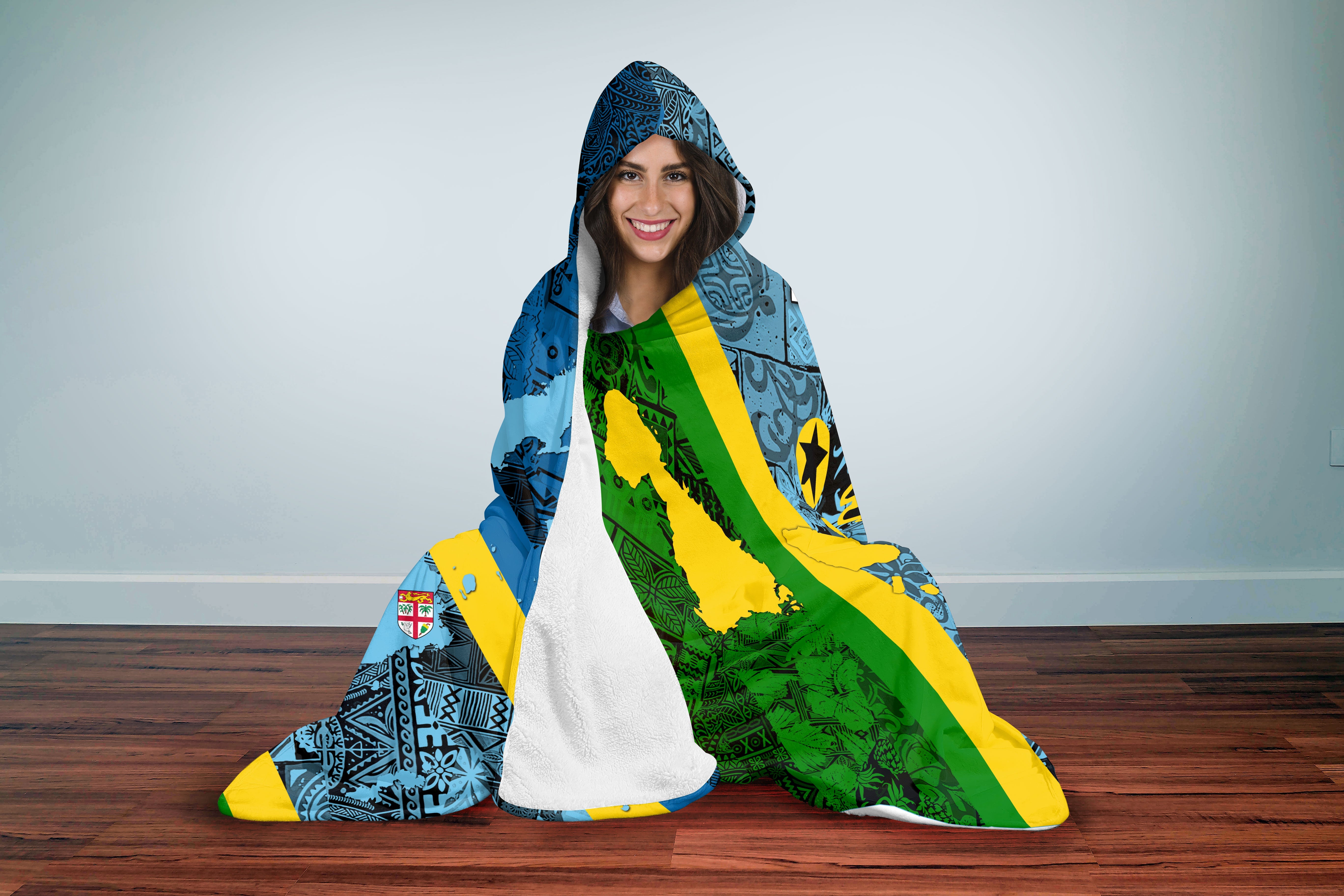 Malampa Fiji Day Hooded Blanket