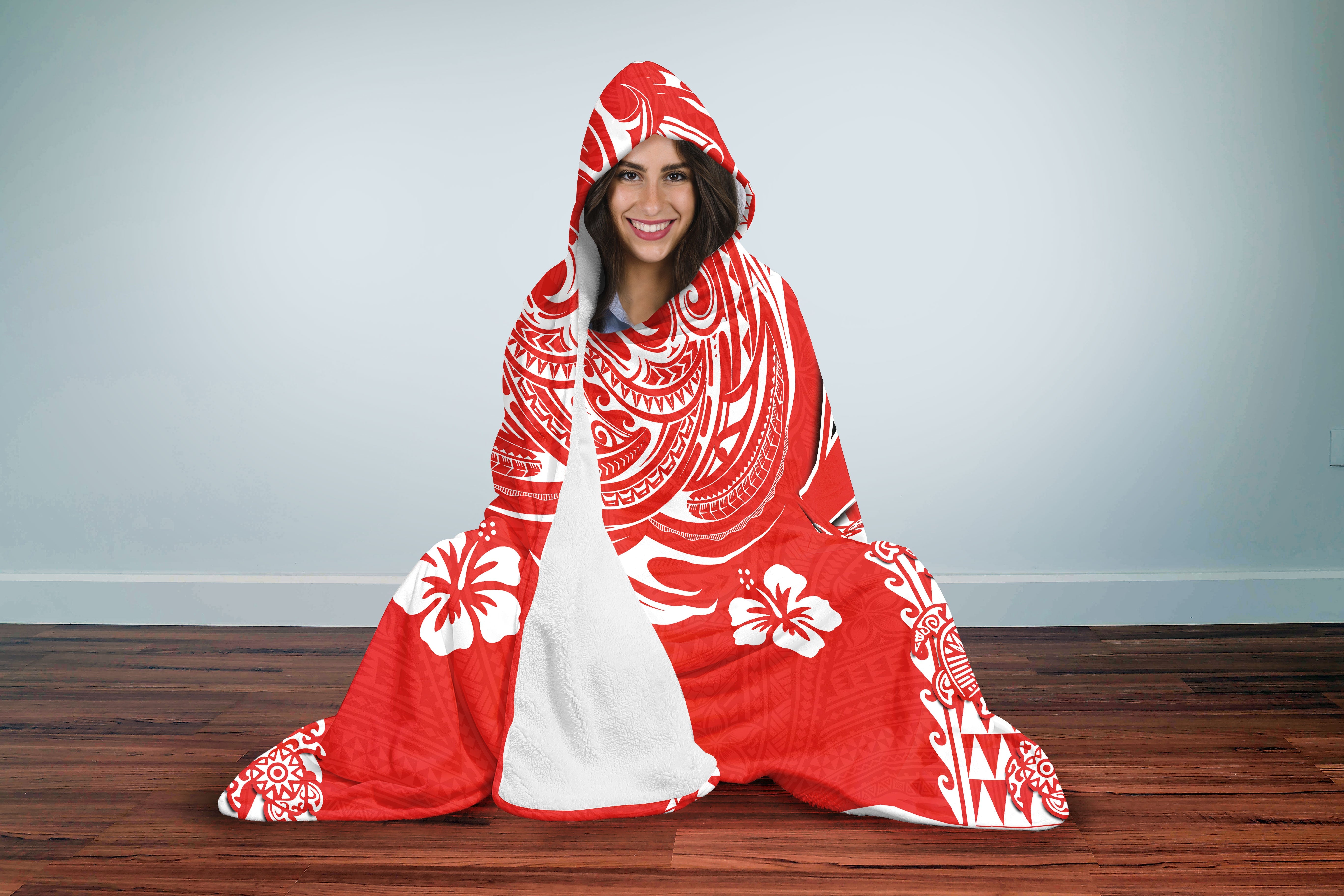 Hilo Hawaii Seal Hooded Blanket Turtle Style