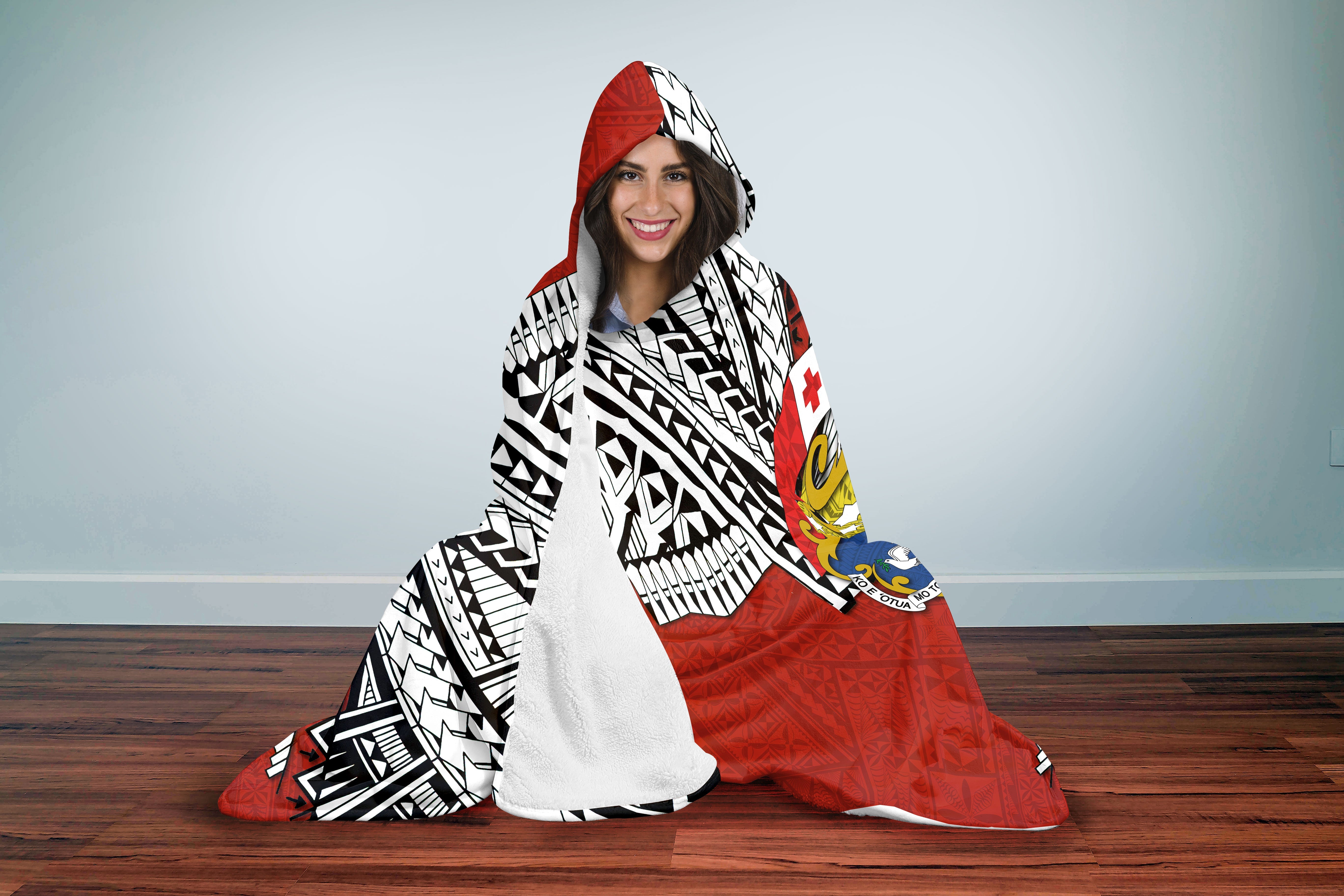 Tonga Vava'u Lahi Coat Of Arms Hooded Blanket