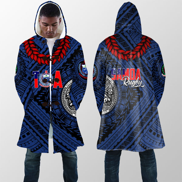 Polynesian Samoa Hooded Coat Toa Samoa Rugby Ula Fala Style