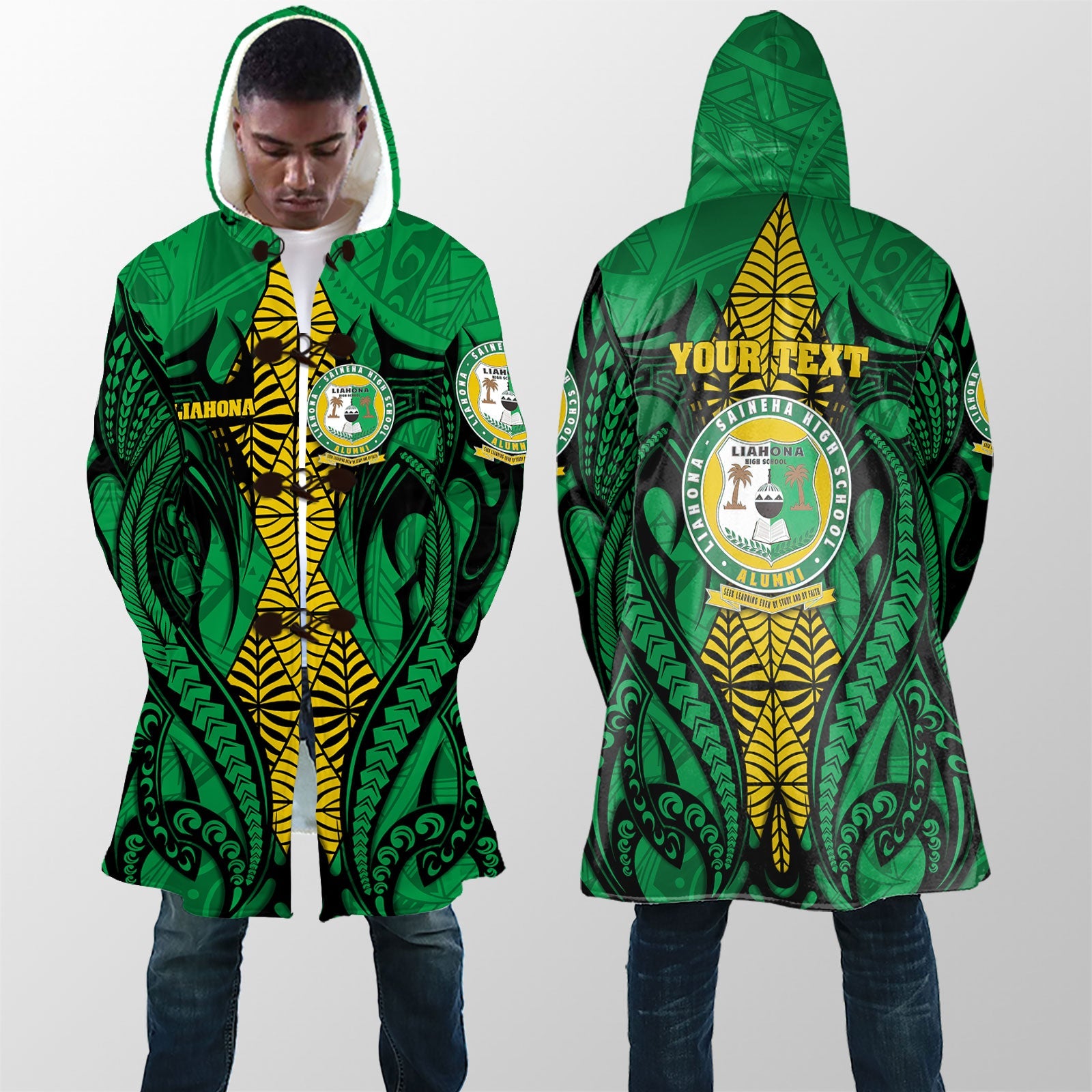 Custom Tonga Liahona High School Hooded Coat