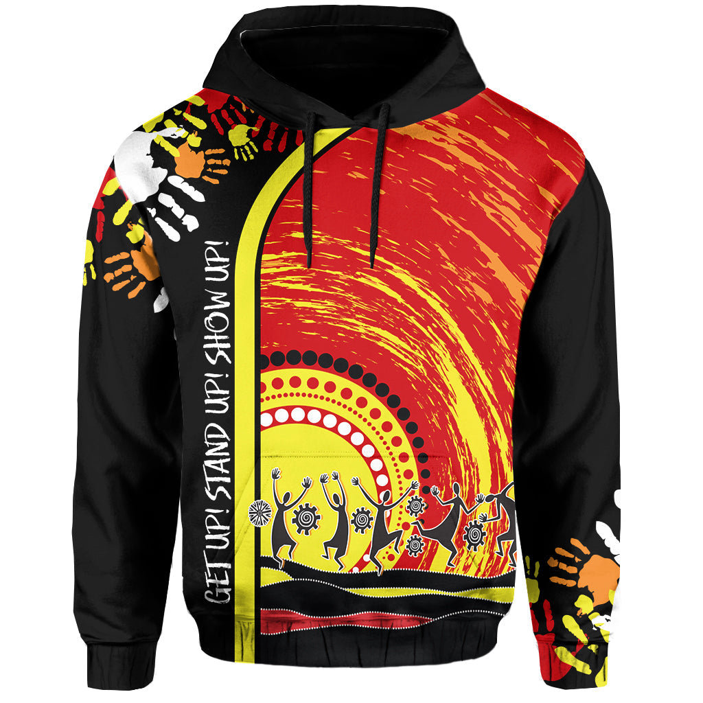 (Custom Personalised) Aboriginal NAIDOC Week 2022 Hoodie Get Up Stand Up Show Up