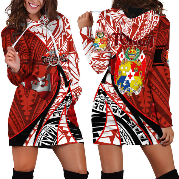 Tonga In My Heart Royal Coat Of Arms Hoodie Dress